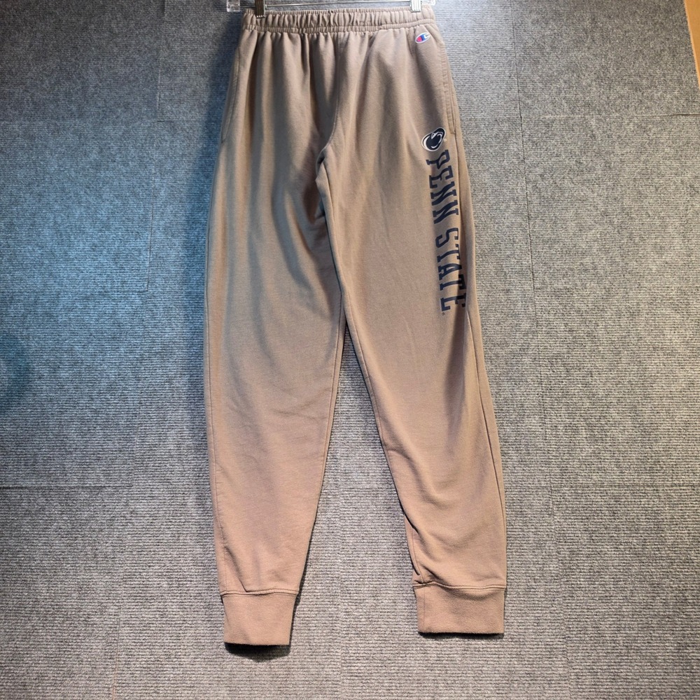Champion Penn State Joggers Women Small Tan Good Fleece Nittany Lions Sweatpants